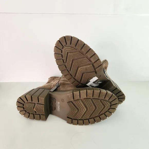 Women Boots. BlondoWaterproof Leather Bootie - Dark Taupe/combat Boots Brown - Picture 4 of 7